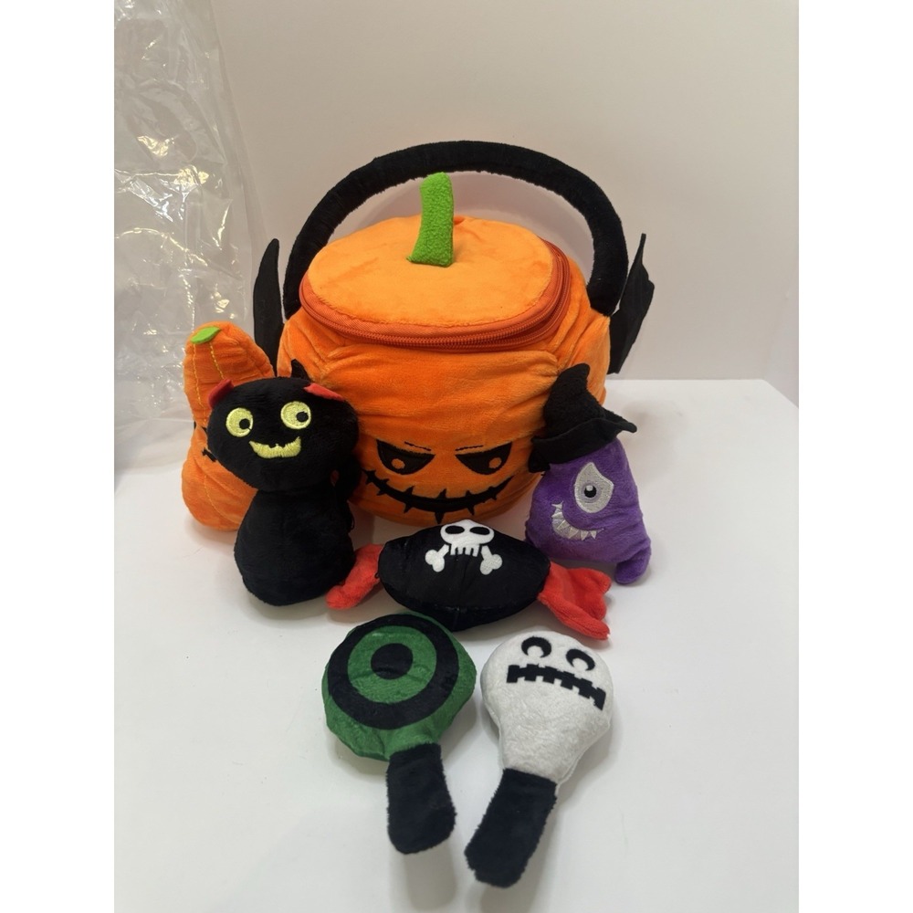 Jack-O'-Lantern Pumpkin Plush Playset "My First Halloween" by Teytoy Baby Toys